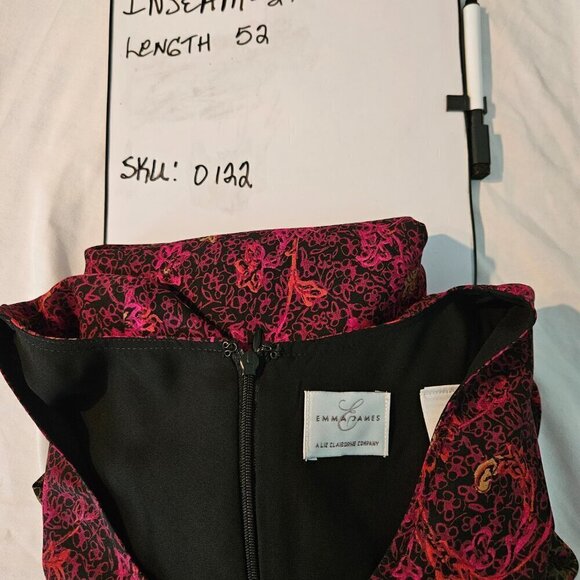 Emma & James Women Purple Polyester V-Neck Short Sleeve Long Maxi Dress Size 8 - Picture 8 of 8